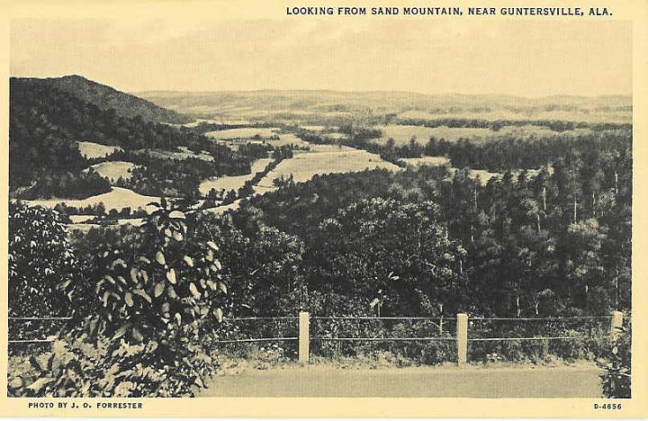 Gvill looking from sand mountain near guntersville